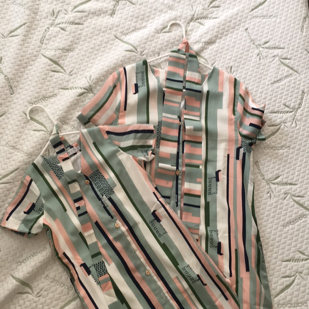 Ivy City & Co. Mommy and Me Striped Multicolor Dress Small 5/6